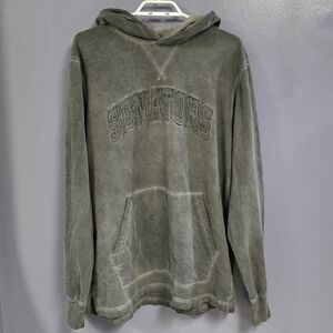 Ottawa Senators NHL Hockey Starter Hail Mary Hoodie Grey Size L